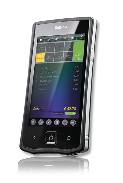 Kalicom Kassensysteme Zusatzleistungen Orderman mobile Handheld
