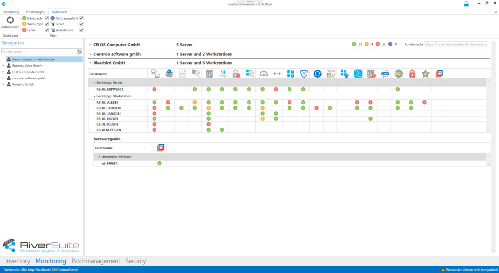 Kalicom Kassensysteme Riverbird Monitoring